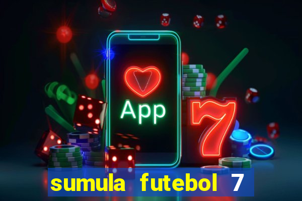 sumula futebol 7 society excel